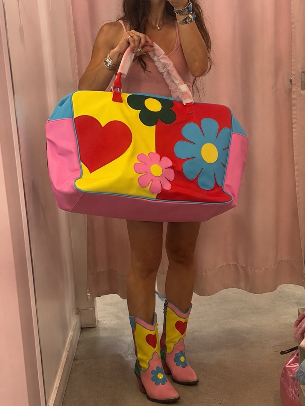 Dolls kill free luv weekender with matching boots size 7